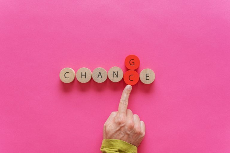 Change and opportunity concept