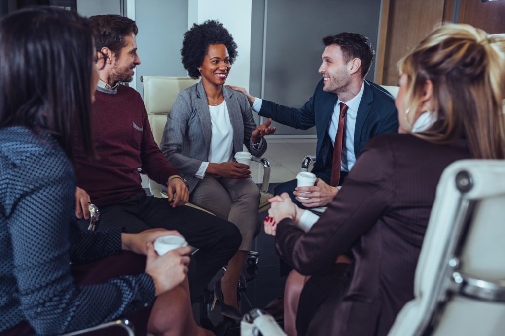 Discussing about career goals